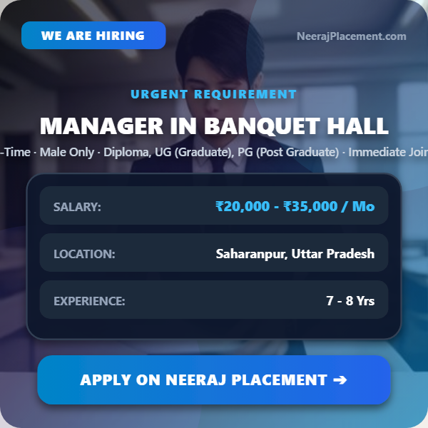 Manager in Banquet Hall — Photo 1