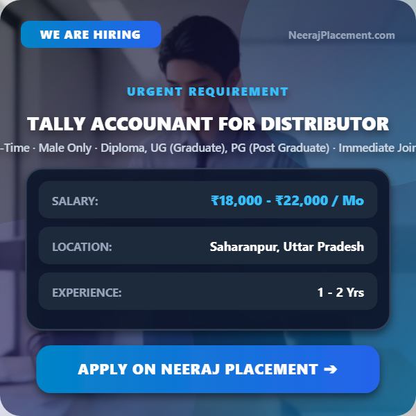 Tally Accounant For Distributor — Photo 1