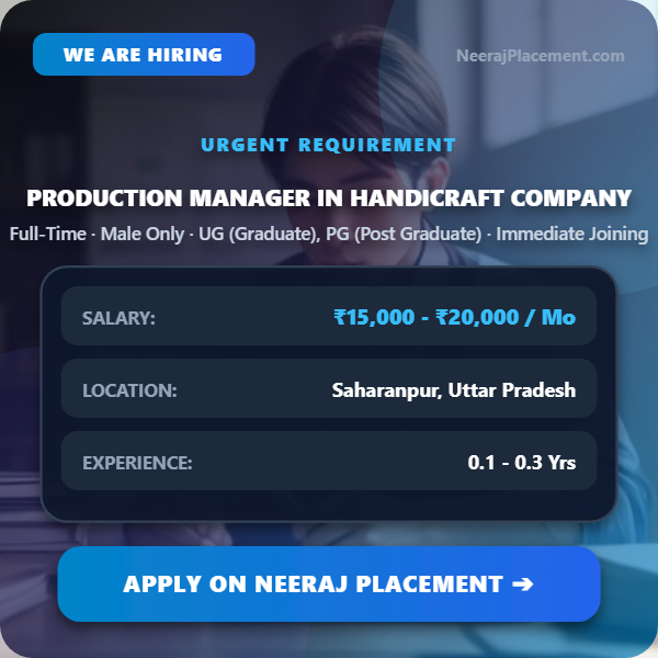 production manager in a handicraft company — Photo 1