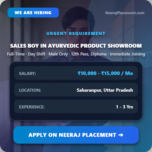 Sales Boy in Ayurvedic Product Showroom — Photo 1