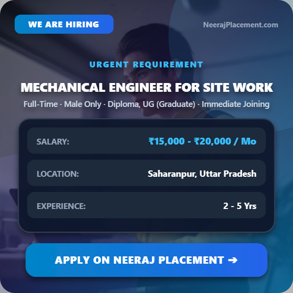 Mechanical Engineer For Site Work — Photo 1