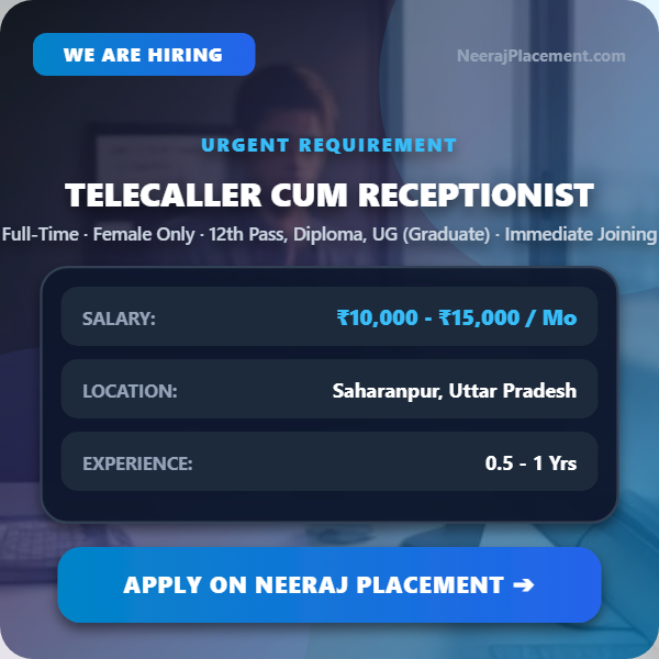 Telecaller Cum Receptionist — Photo 1