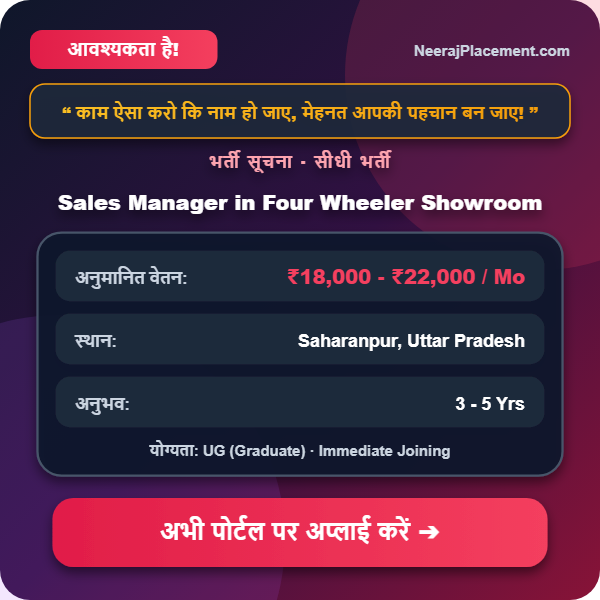 Sales Manager in Four Wheeler Showroom — Photo 2