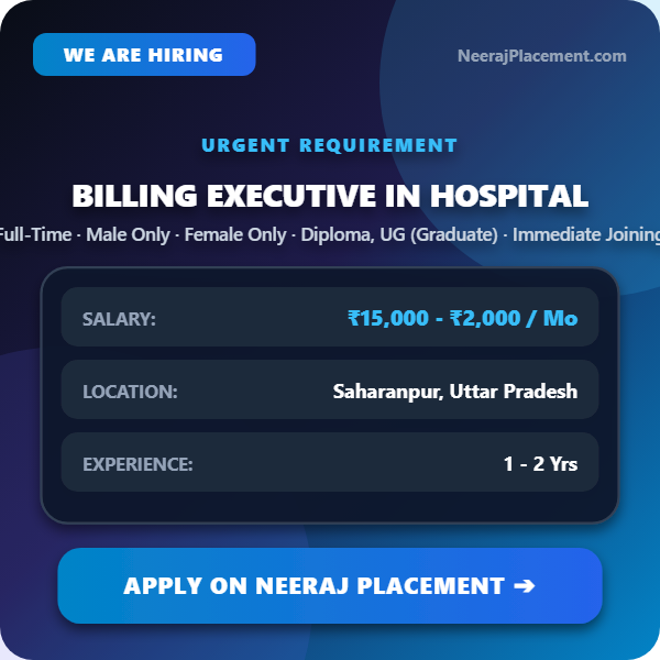 Billing Executive in Hospital — Photo 1
