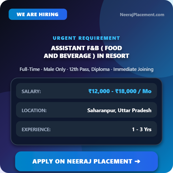 Assistant F&B ( Food and Beverage ) in Resort — Photo 1