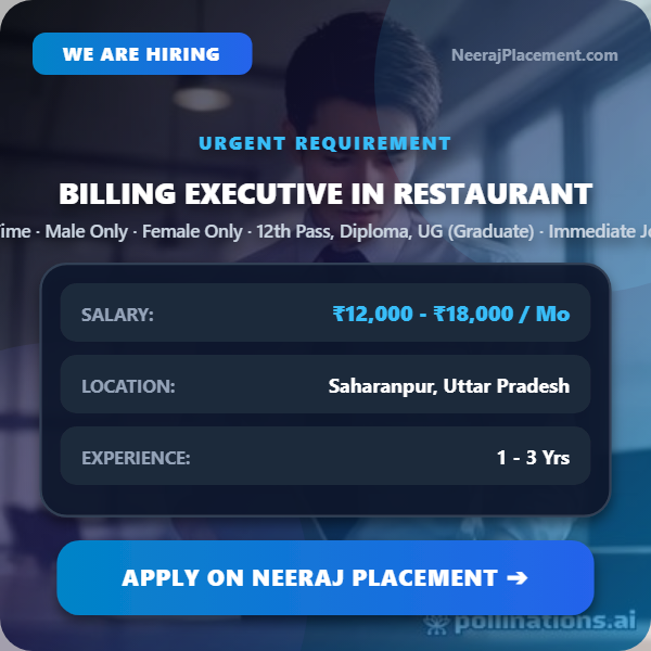 Billing Executive in Restaurant — Photo 1