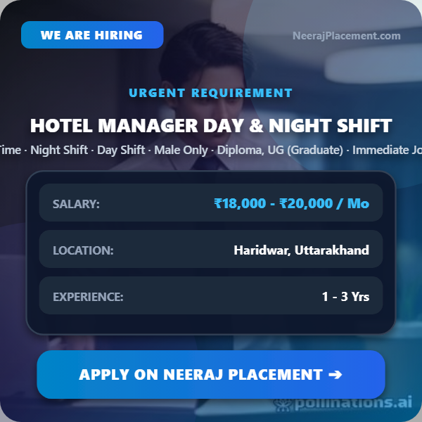 Hotel Manager Day & Night Shift — Photo 1