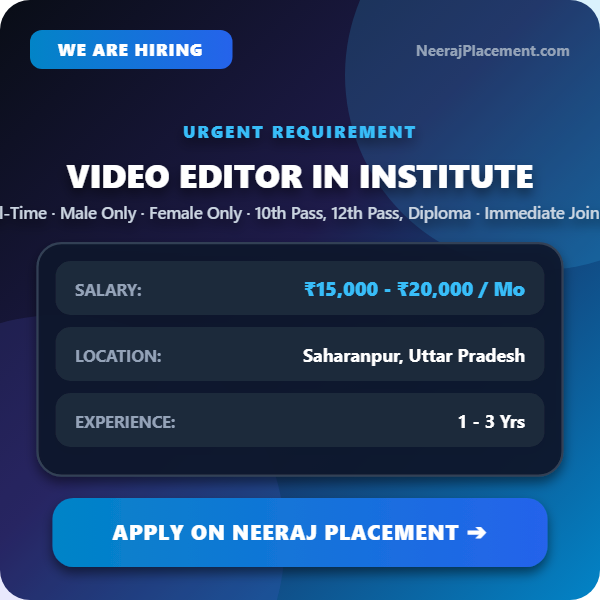 Video Editor in Institute — Photo 1
