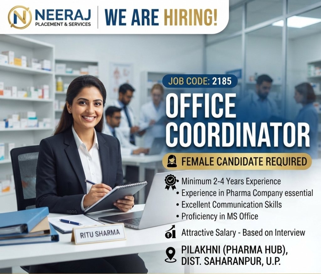 Office Coordinator in Pharma Hub — Photo 3