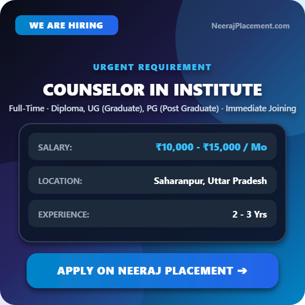 Counselor in Institute — Photo 1