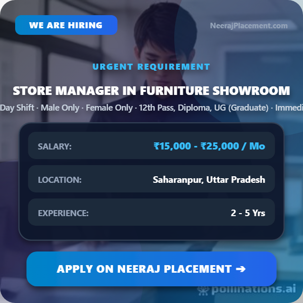 Store Manager in Furniture Showroom — Photo 1