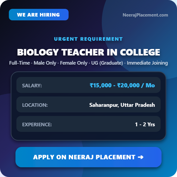 Biology Teacher in College — Photo 1