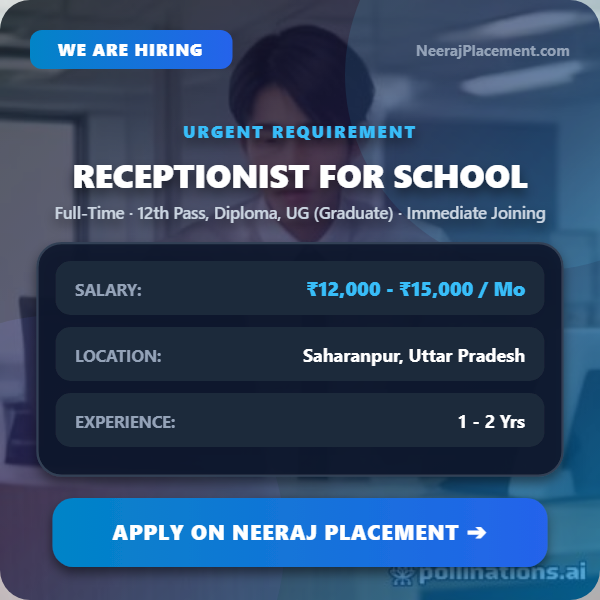 Receptionist For School — Photo 1