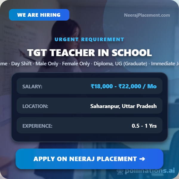 TGT Teacher in School — Photo 1