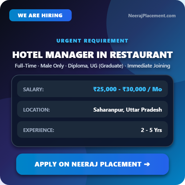 Hotel Manager in Restaurant — Photo 1