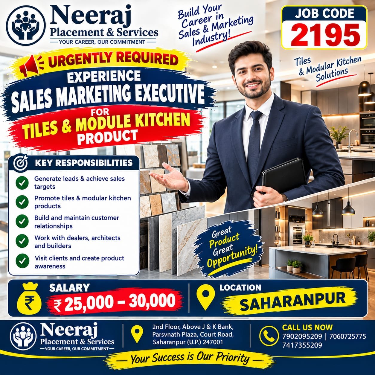 Sales Marketing Executive for Tile & Moduler Kitchen Product — Photo 2
