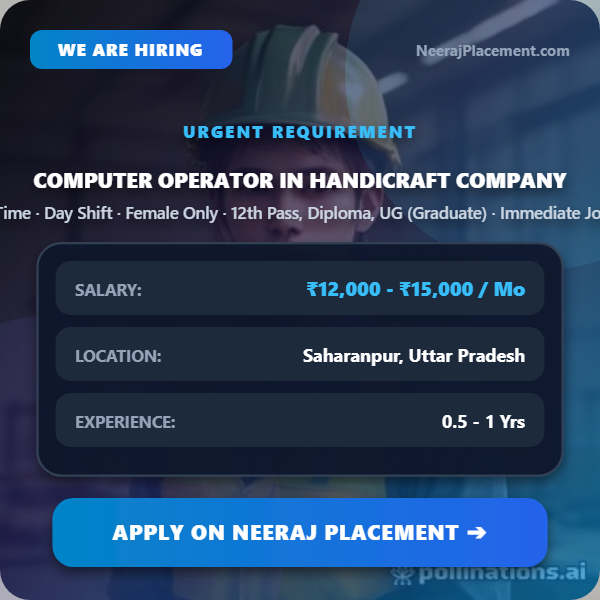Computer Operator in Handicraft Company — Photo 1