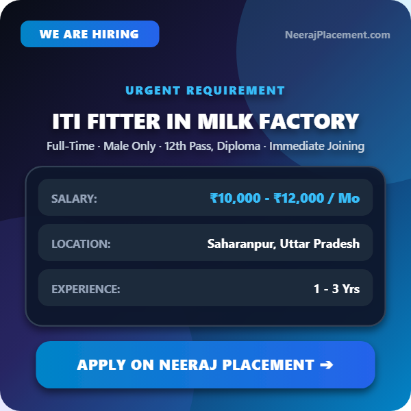 ITI Fitter in Milk Factory — Photo 1