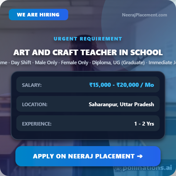 Art and Craft Teacher in School — Photo 1