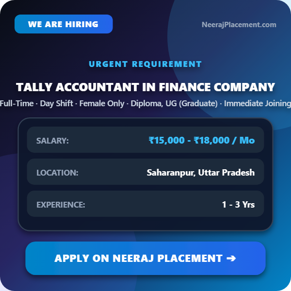 Tally Accountant in Finance Company — Photo 1