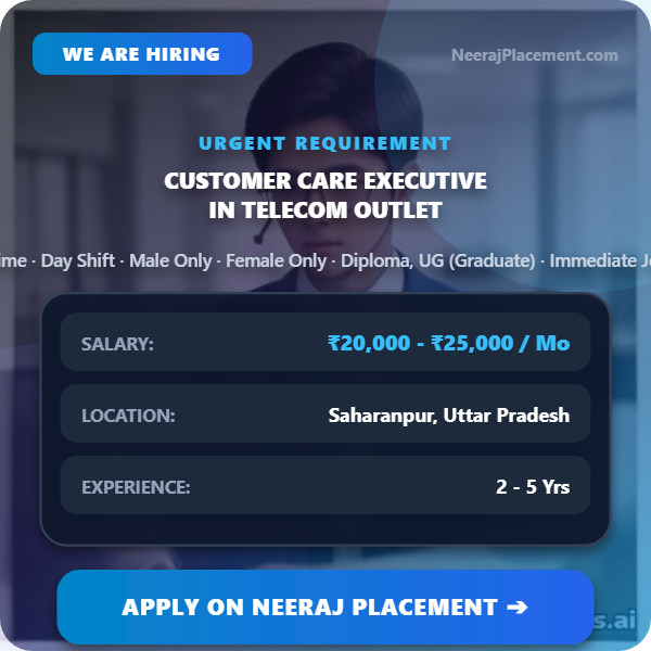 Customer Care Executive in Telecom Outlet — Photo 1