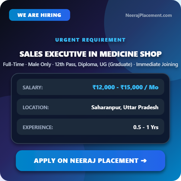 Sales Executive in Medicine Shop — Photo 1
