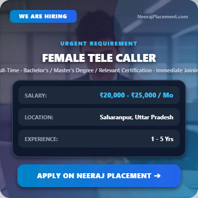 FEMALE TELE CALLER — Photo 1