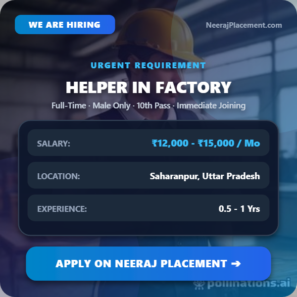 Helper in Factory — Photo 1