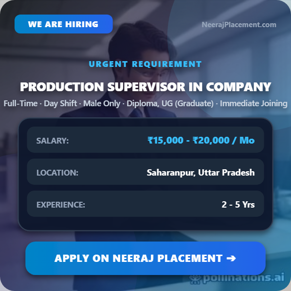 Production Supervisor in Company — Photo 1