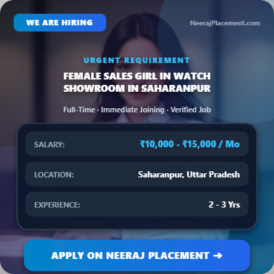 Female Sales Girl in Watch Showroom in Saharanpur — Photo 1