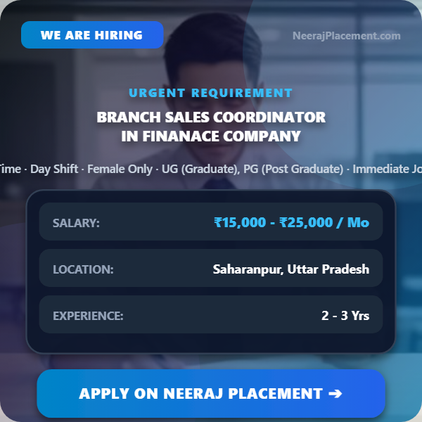 Branch Sales Coordinator in Finanace Company — Photo 1